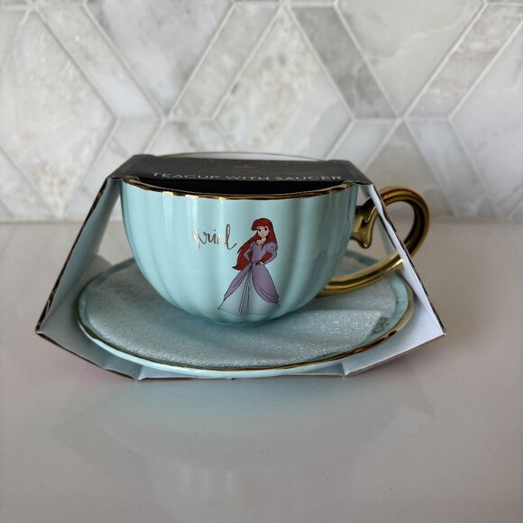 Disney Other - Disney Princess Ariel Teacup with Saucer Set New